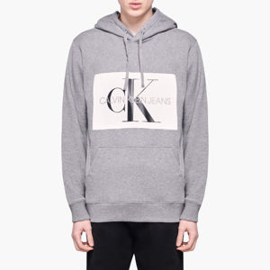 Calvin Klein pánská šedá mikina s kapucí Hoodie - XXL (901)